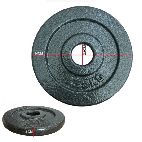 Cast Iron 1" Hole Weight Plates 1.25kg-20kg - Image 4