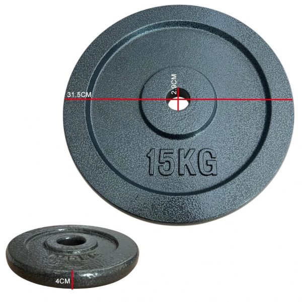 Cast Iron 1" Hole Weight Plates 1.25kg-20kg - Image 9