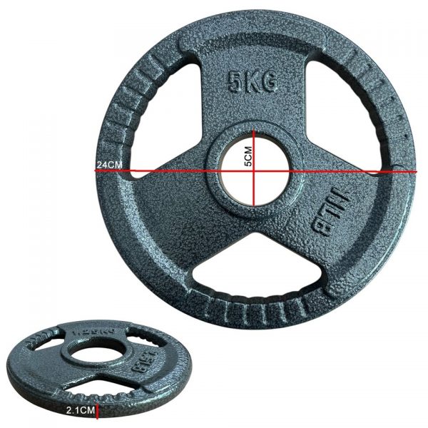 TRI-GRIP Cast Iron 2" Olympic Disc Weight Plates 1.25KG - 25KG - Image 4