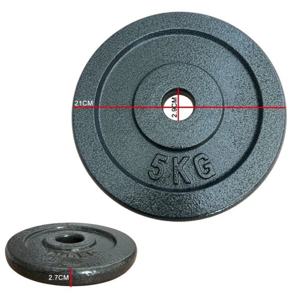 Cast Iron 1" Hole Weight Plates 1.25kg-20kg - Image 6