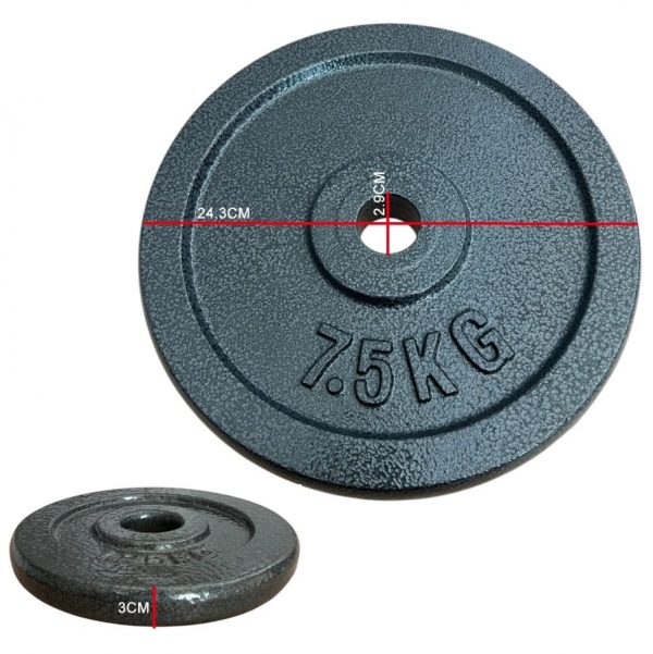 Cast Iron 1" Hole Weight Plates 1.25kg-20kg - Image 7
