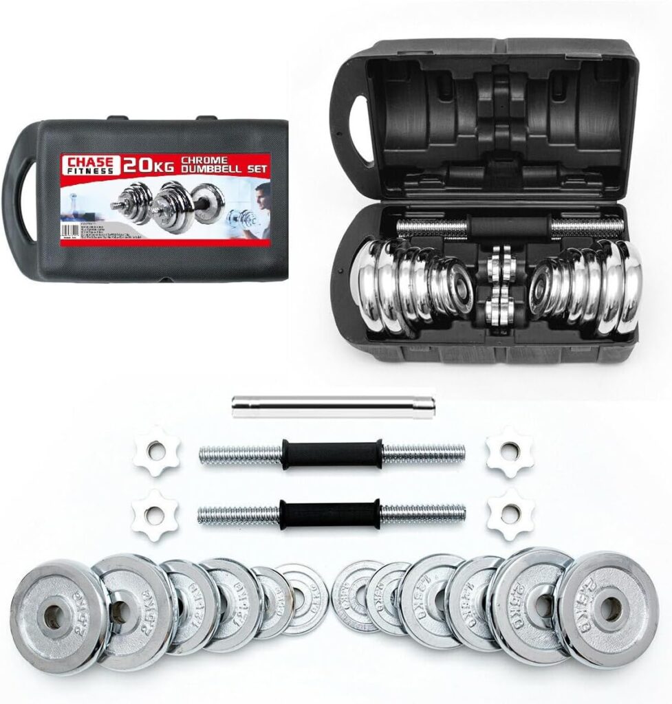 20kg Dumbbell and Barbell Weight Set
