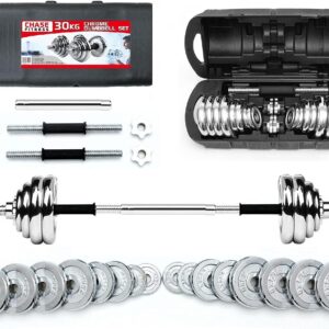 30kg Dumbbell and Barbell Weight Set