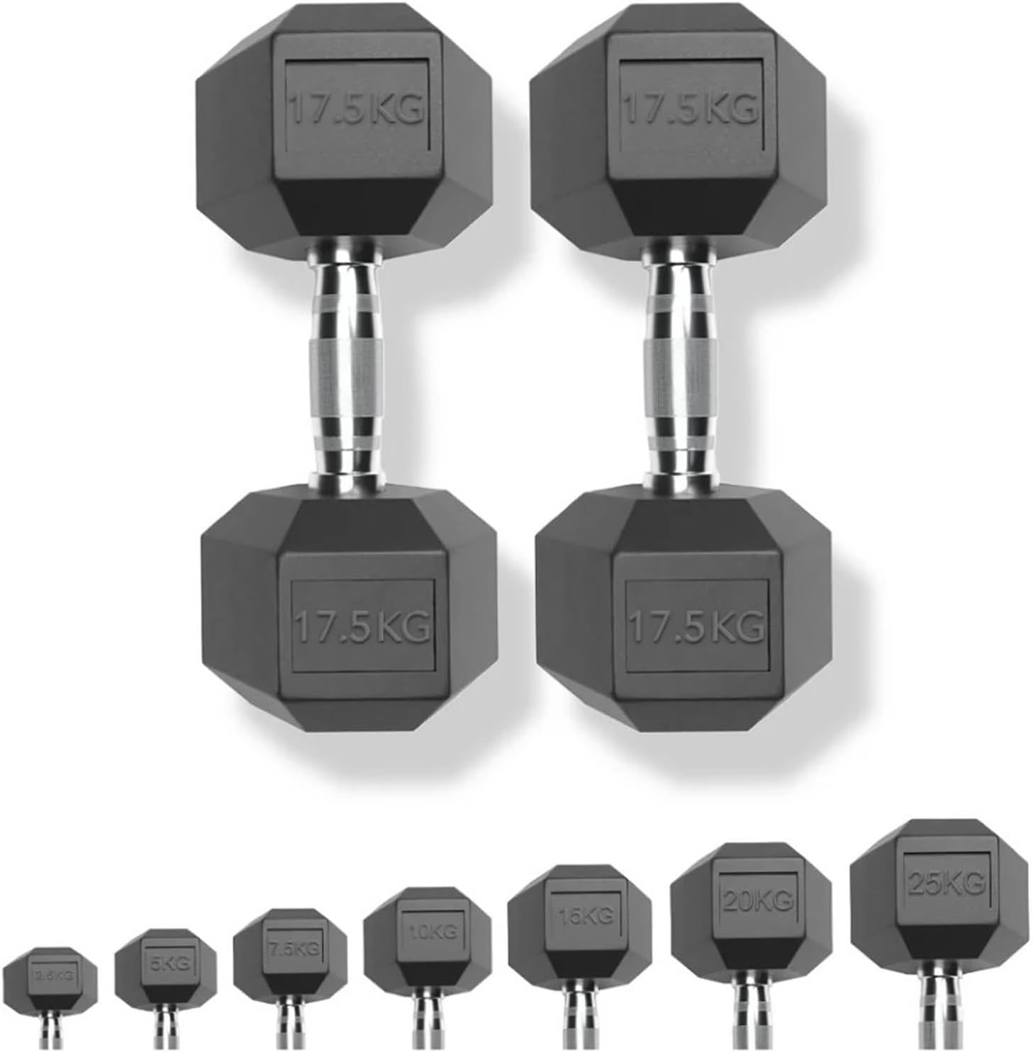 Hex Dumbbells 2.5KG - 30KG